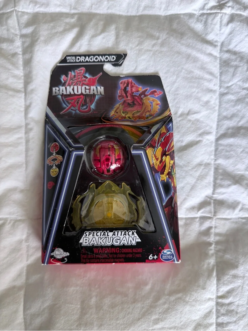 NEW Bakugan Special Attack Dragonoid Red Spinning Action Figure Spin Master